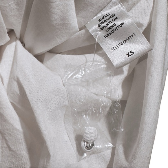 Tuckernuck Pomander Place Dutton Sleeveless Eyelet Trim Dress White Women’s XS - Picture 9 of 9